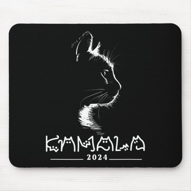 Mousepad Kamala Cat Voting Kamala-harris 2024 (Frente)
