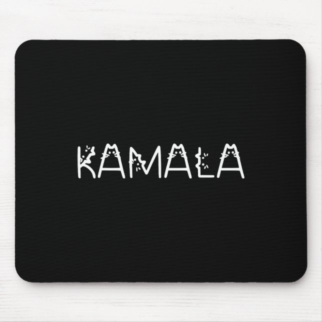 Mousepad Kamala Em Cat Font Kamala Harris Wheimer 2024 Walt (Frente)
