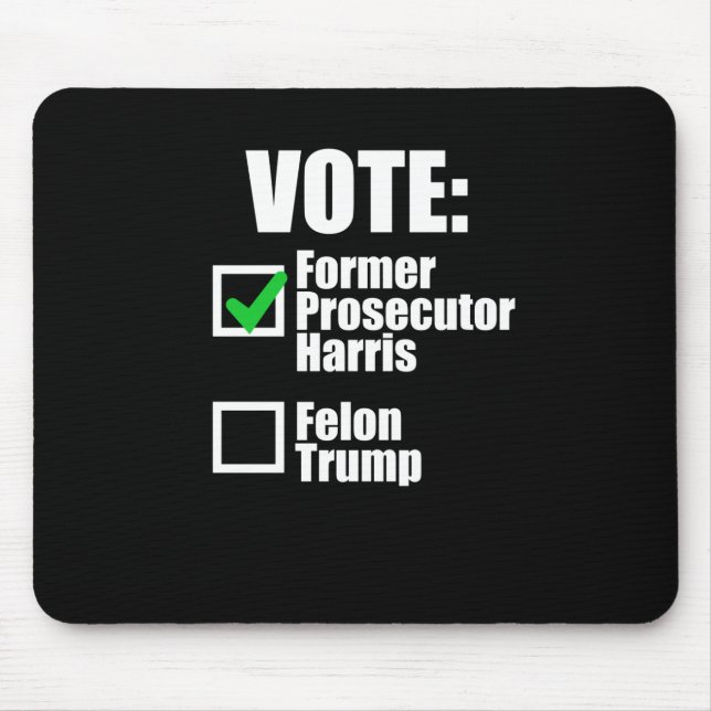 Mousepad Kamala Harris 2024 - Vote Ex-Procurador Harris (Frente)