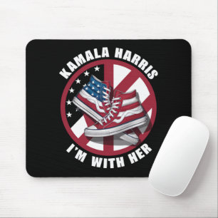 Mousepad Kamala Harris Estou com Ela Converse Patriótico