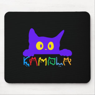 Mousepad Kamala Harris Funny Cat Letting Typografia Alpha