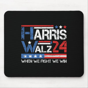 Mousepad Kamala Harris Tim Waltz 2024 Quando Combatemos Gan