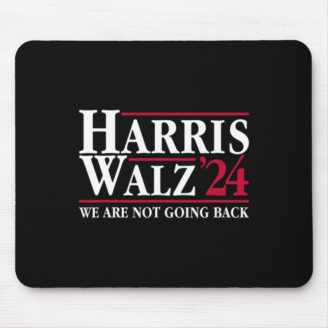 Mousepad Kamala Harris Tim Walz Vp Não Vamos Voltar! (Frente)