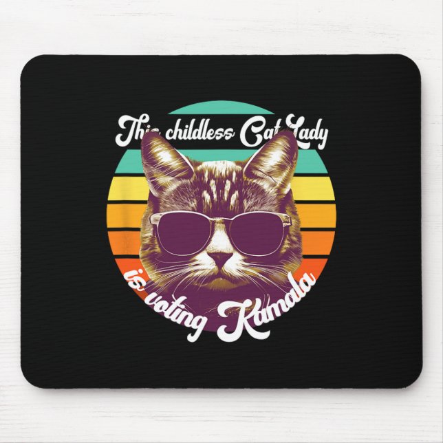 Mousepad Kamala Harris Tim Wheimer Waltz - Um Gato Sem Fios (Frente)