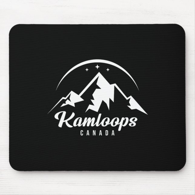 Mousepad Kamloops Canada Ski Resort Skiting Snowboard (Frente)