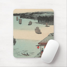 Mousepad Kanagawa, Japão: Vintage Ukiyo-e Woodblock Impress