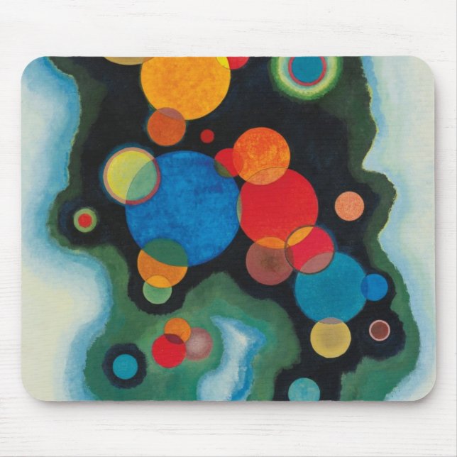 Mousepad Kandinsky aprofundou o óleo de Abstrato de impulso (Frente)