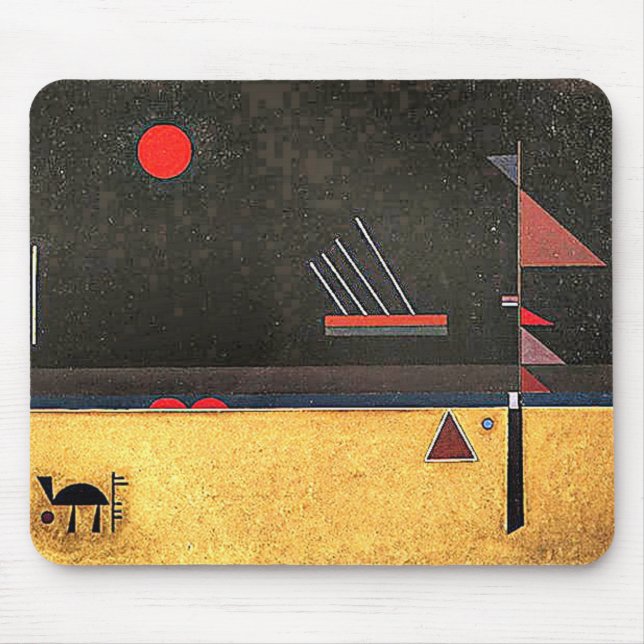 Mousepad Kandinsky - Brownish, abstrato art (Frente)