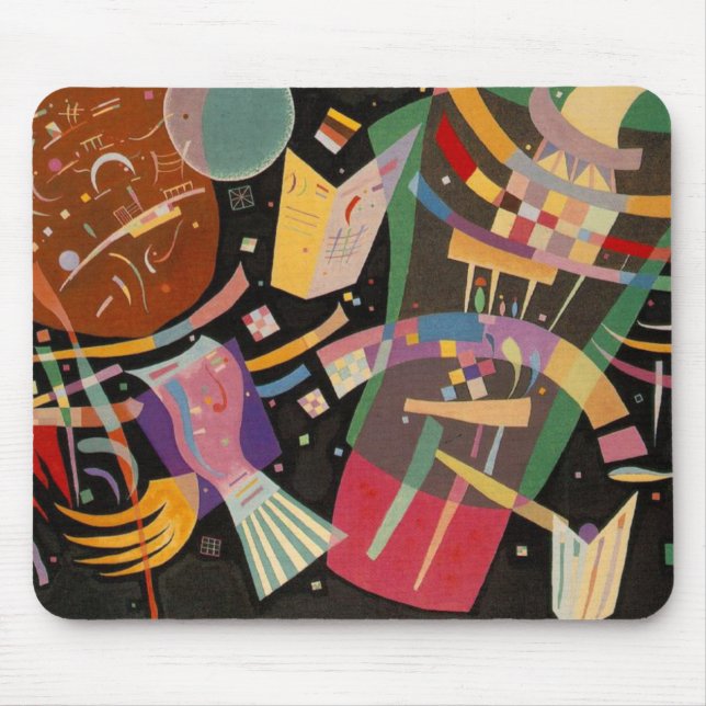 Mousepad Kandinsky Composition X Abstrato Trabalho de arte (Frente)