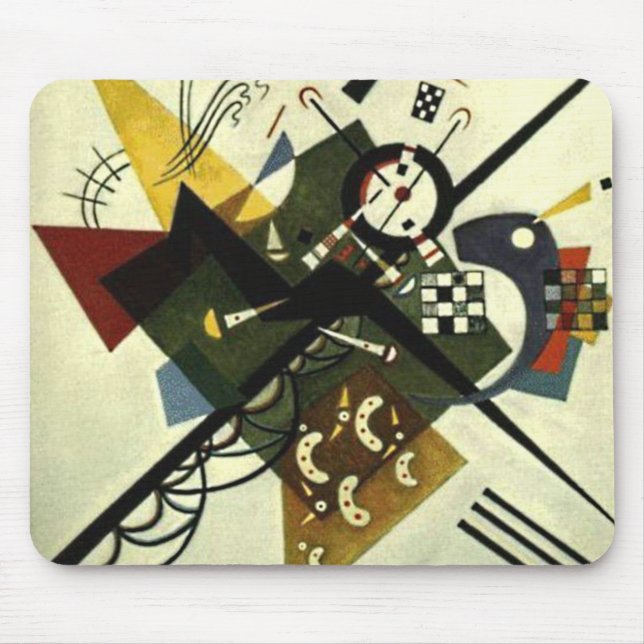 Mousepad Kandinsky em Branco II (Frente)