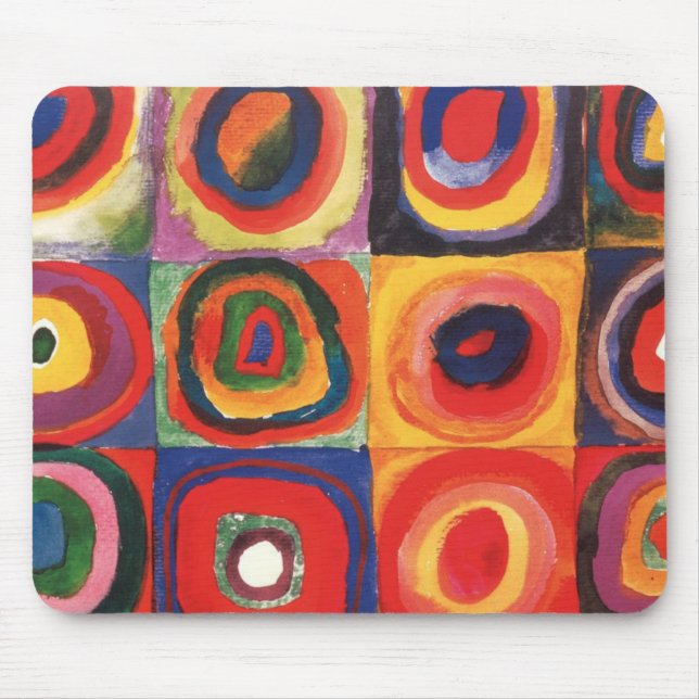 Mousepad Kandinsky Farbstudie Quadrate Esquadra Círculos de (Frente)
