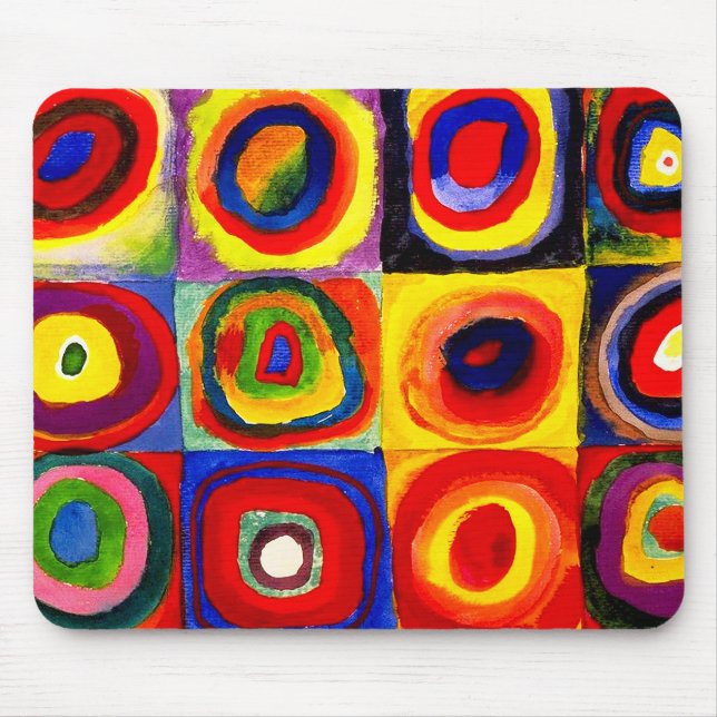 Mousepad Kandinsky Farbstudie Quadrate Esquadra Círculos de (Frente)