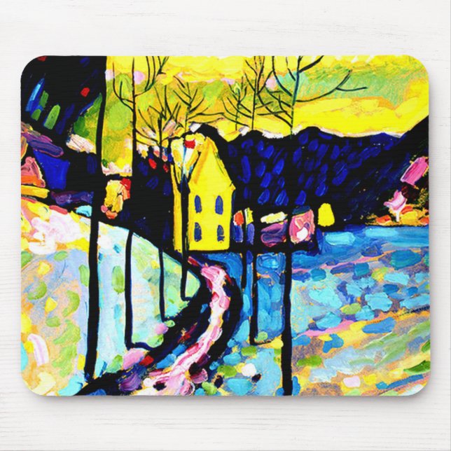 Mousepad Kandinsky - Paisagem de inverno (Frente)
