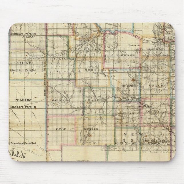 Mousepad Kansas e as minas Douradas (Frente)