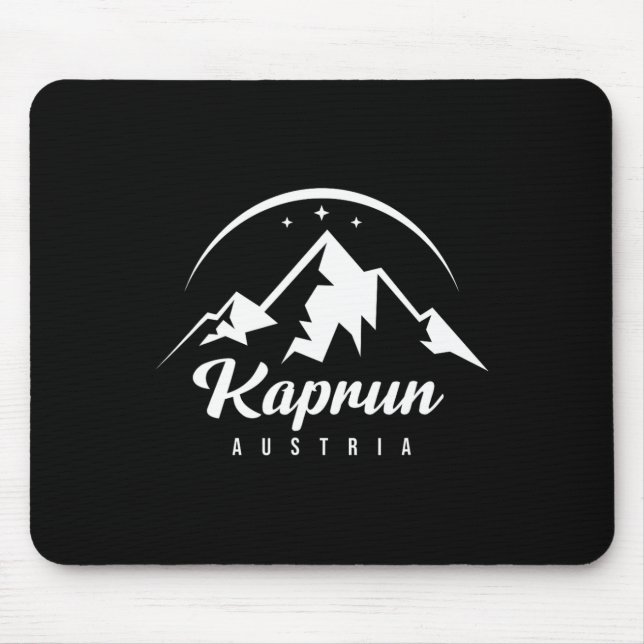 Mousepad Kaprun Austria Ski Resort Ski Snowboard Souv (Frente)