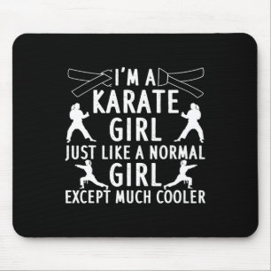 Mousepad Karate Art For Girls Mulheres Karate Black Belt Ma