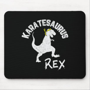 Mousepad Karate Karatesaurus Rex Dinossaur Engraçado Arte M