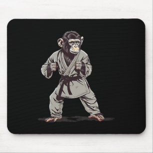 Mousepad Karate Monkey Kickboxing Judo Jiu-jitsu Mma Martia
