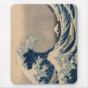 Mousepad Katsushika Hokusai. A onda do Excelente de Kanagaw