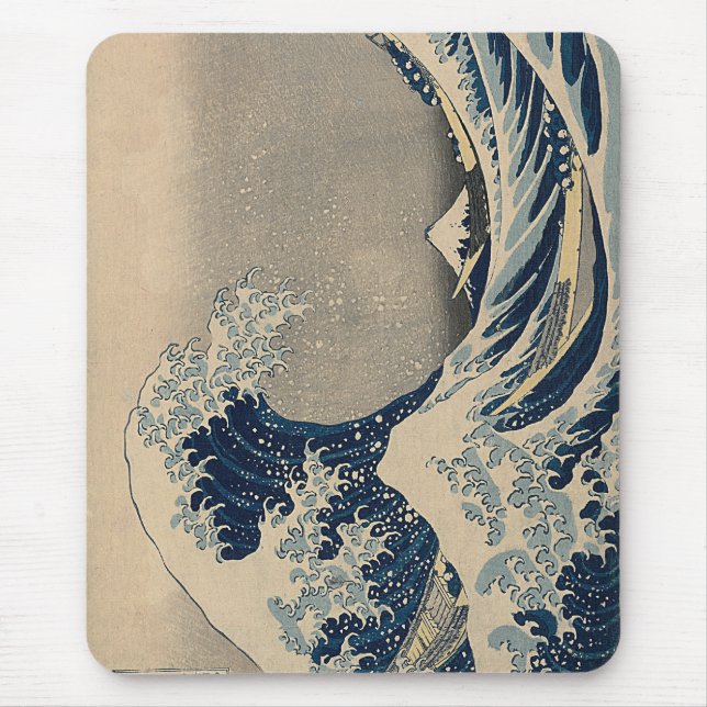 Mousepad Katsushika Hokusai. A onda do Excelente de Kanagaw (Frente)
