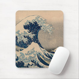 Mousepad Katsushika Hokusai. A onda do Excelente de Kanagaw