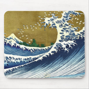 Mousepad Katsushika Hokusai - Onda Grande Colorida