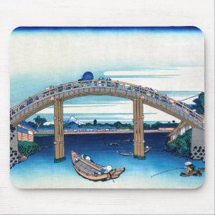 Mousepad Katsushika Hokusai - Sob Ponte Mannen, Fukagawa
