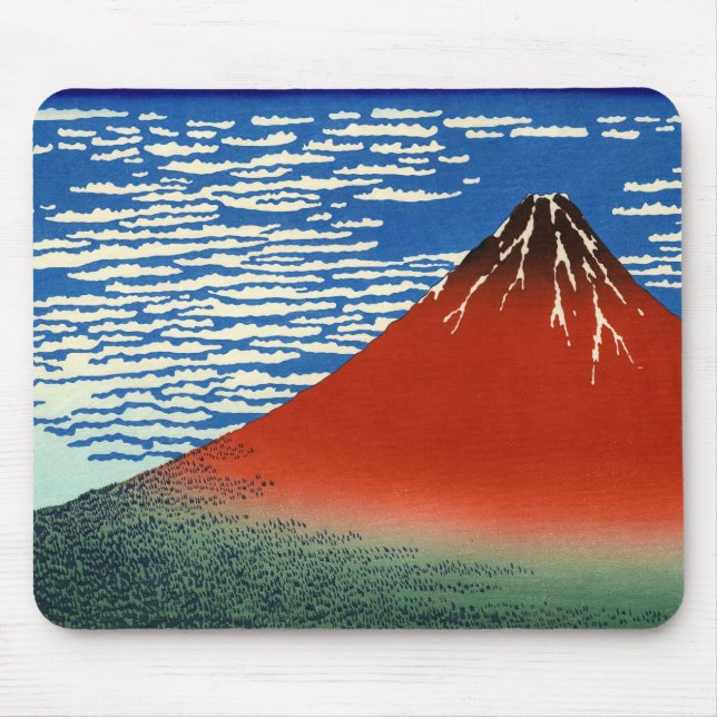 Mousepad Katsushika Hokusai - Vento fino, Bom dia (Frente)