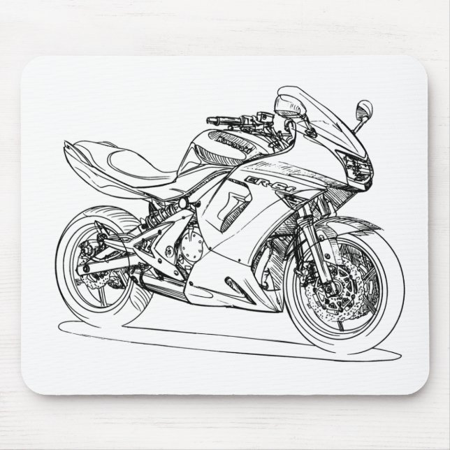 Mousepad Kaw Ninja 650r ER6f 2008 (Frente)
