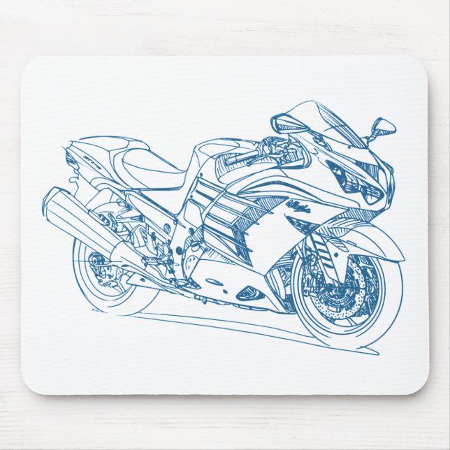 Mousepad Kaw Ninja ZX14R 2012 (Frente)