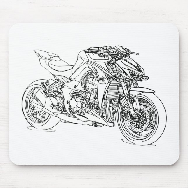 Mousepad Kaw Z1000 2014 (Frente)