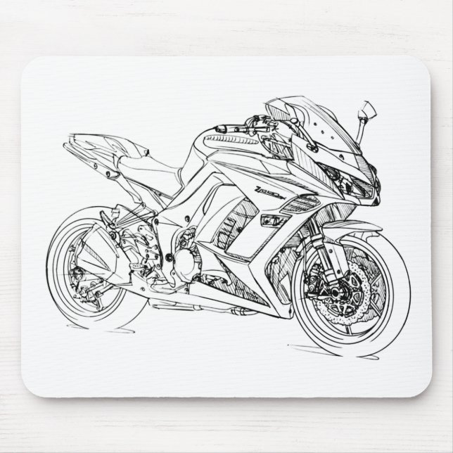 Mousepad Kaw Z1000sx 2011 (Frente)