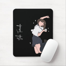 Mousepad Kawai Jumping Girl personalizável