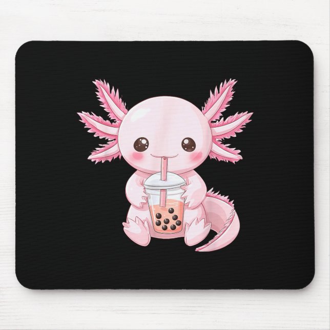 Mousepad Kawaii Anime Axolote Boba  (Frente)
