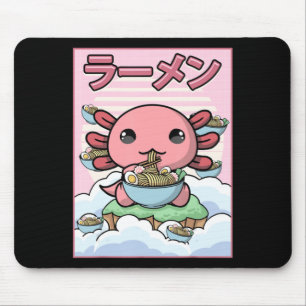 Mousepad Kawaii Anime Axolotl Ramen Noodle Women Boys G