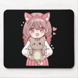 Mousepad Kawaii Anime Kawaii Cat Lover Otaku