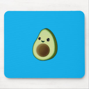 Mousepad Kawaii Avocado Desenho Azul Personalizado