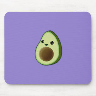 Mousepad Kawaii Avocado Desenho Púrpura Personalizada