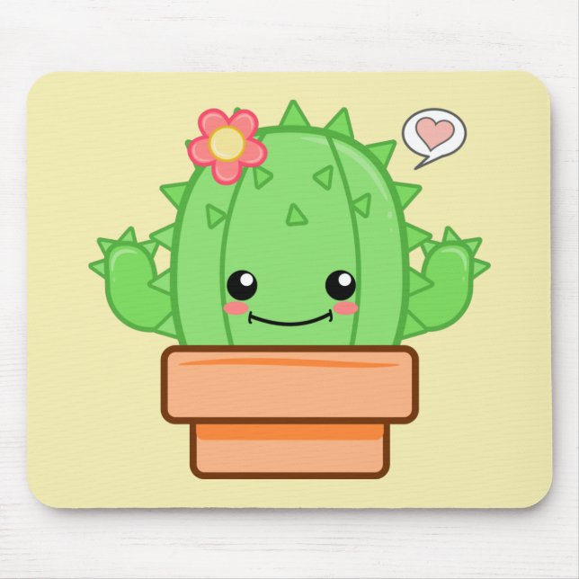 Mousepad Kawaii Cactus (Frente)