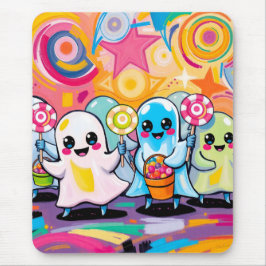 Mousepad Kawaii Candy Parade Cartoon Colorido