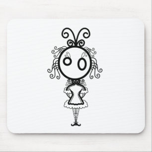 Mousepad Kawaii Cartoon Girl