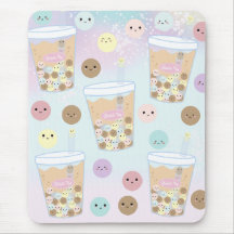 Kawaii Cute Bubble Pearl Milk Tea Tapioca Bebida