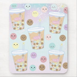 Mousepad Kawaii Cute Bubble Pearl Milk Tea Tapioca Bebida