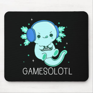 Mousepad Kawaii Gamesolotl Axolotl Gamer