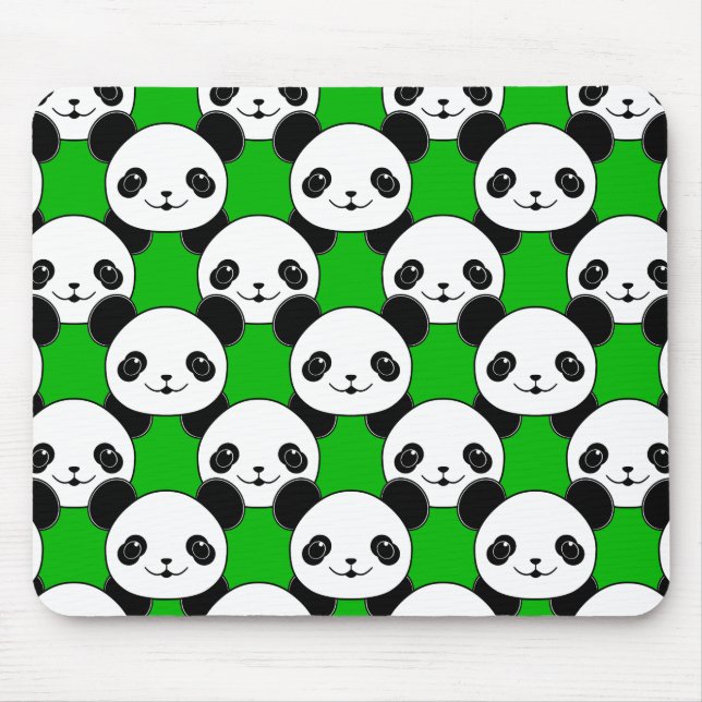 Mousepad Kawaii Panda Bear Pattern (Frente)