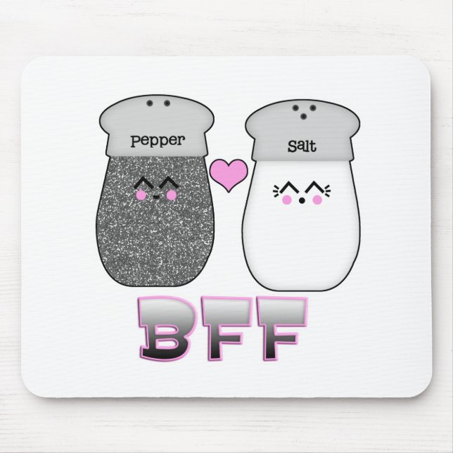 Mousepad Kawaii Salt n Pepper BFF (Frente)