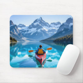 Mousepad  Kayaking in Mountains  