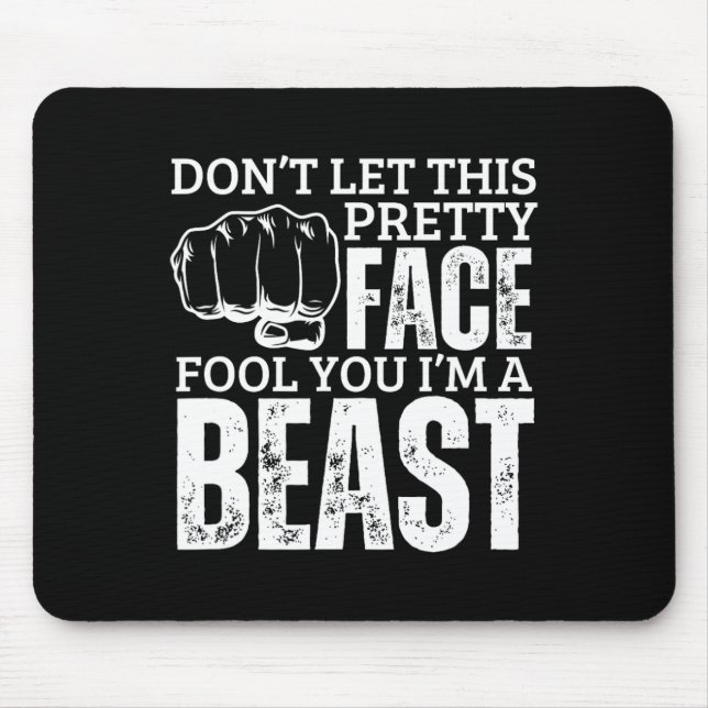 Mousepad Kenpo Karate Girl... sou uma besta Engraçada Ameri (Frente)
