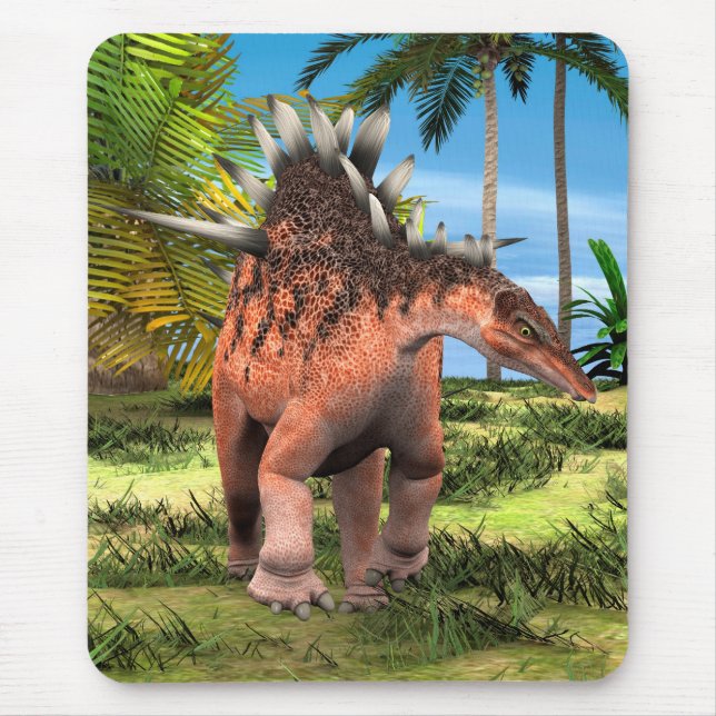 Mousepad Kentrosaurus Dinossauro Selva Arte Pré-Histórica (Frente)