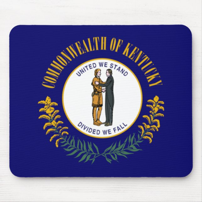 Mousepad Kentucky: Bandeira do Estado da Comunidade Bluegra (Frente)